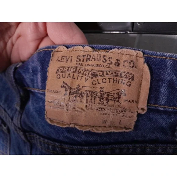 VTG Levis 509 Jeans Mens‎ 36x32 (35x30) Orange Tab Made in - Picture 7 of 10